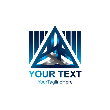 3d Abstract triangle vector logo concept illustration.のイラスト素材