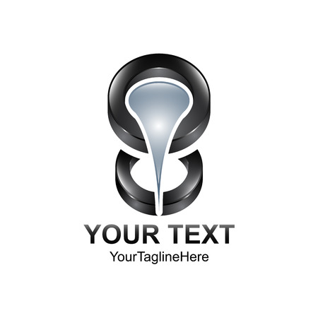 Abstract Circle water droop logo concept for business company. Vector Illustrationのイラスト素材