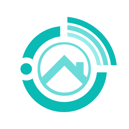 Online realty logo vector design.のイラスト素材
