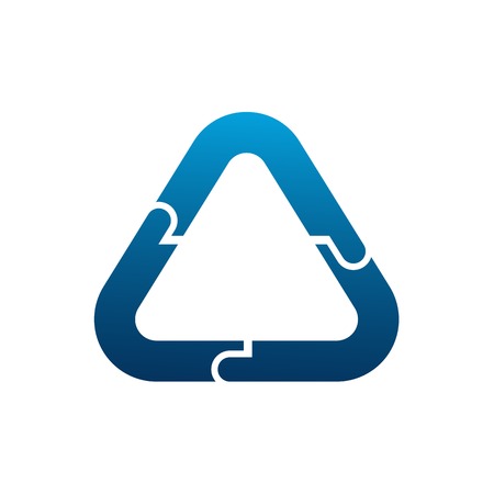 A Letter Trinity triangle Icon Vector Templateのイラスト素材