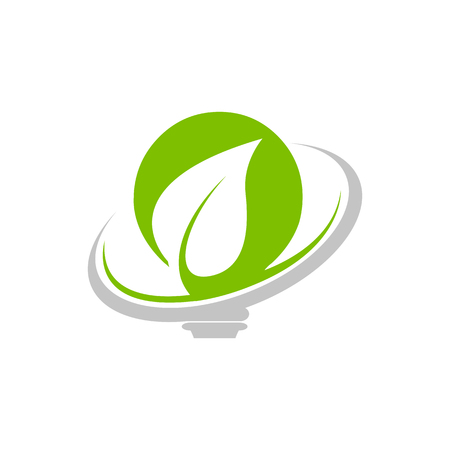 Save Energy eco concept icon for green ecology environment protection and nature saving or conservationのイラスト素材