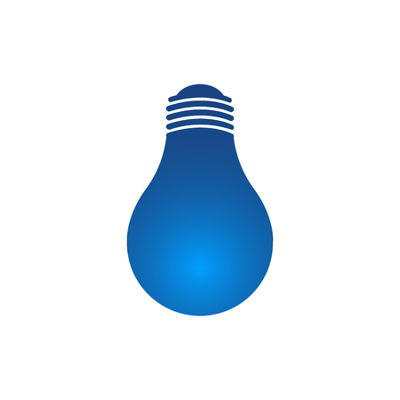 Idea concept. Light bulb icon illustration. Glowing lamp signのイラスト素材
