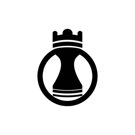 Chess piece icon isolated on white background. Chess piece icon in trendy design style. Chess piece vector icon modern and simple flat symbol for web site, mobile, logo, app, UI. Chess piece icon vector illustration, EPS10.のイラスト素材