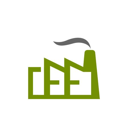 Factory icon isolated on white background. Factory icon in trendy design style. Factory vector icon modern and simple flat symbol for web site, mobile, logo, app, UI. Factory icon vector illustration, EPS10.のイラスト素材