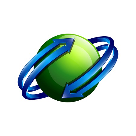 Vector Planet, Satellite, Cosmos, Science icon design.のイラスト素材