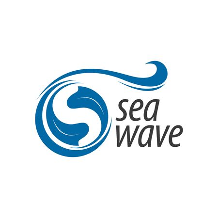 Sea wave blue initial letter s logo concept design template ideaのイラスト素材