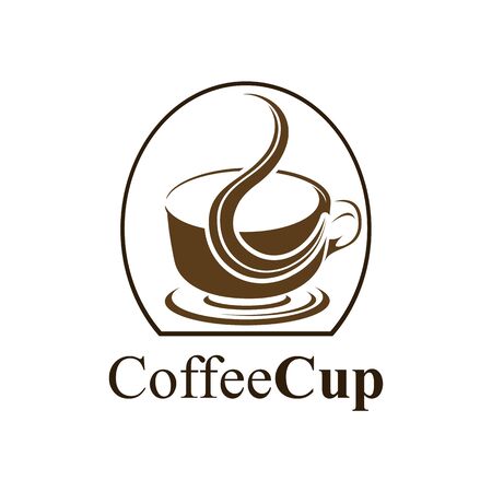 Coffee cup logo concept design. Symbol graphic template element vectorのイラスト素材