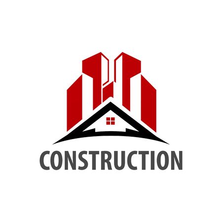 Real estate home roof logo concept design. Symbol graphic template element vectorのイラスト素材