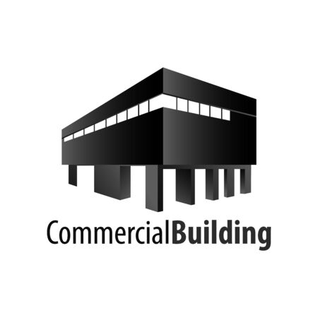 Commercial building logo concept design. Symbol graphic template element vectorのイラスト素材