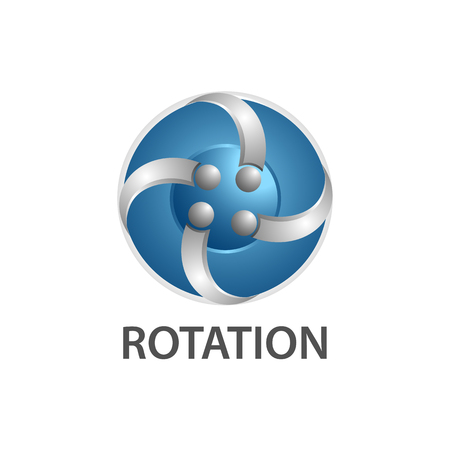 Rotation comet logo concept design. Symbol graphic template element vectorのイラスト素材