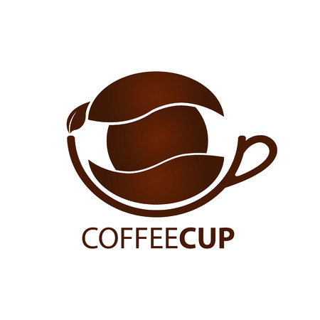 Coffee cup logo concept design. Symbol graphic template element vectorのイラスト素材