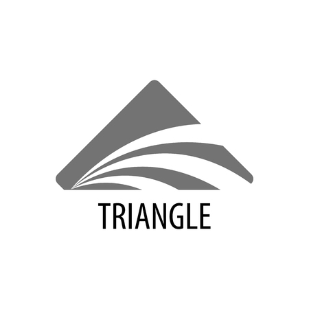 Abstract triangle logo concept design. Symbol graphic template element vectorのイラスト素材