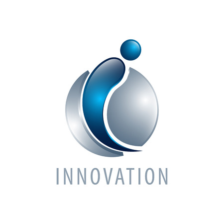Innovation sphere. Initial letter i logo concept design. Symbol graphic template element vectorのイラスト素材