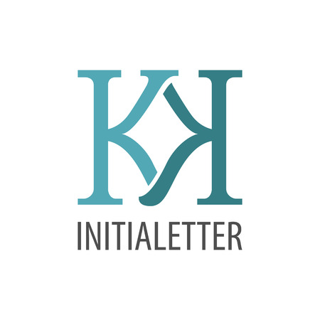 Initial letter KK logo concept design. Symbol graphic template element vectorのイラスト素材