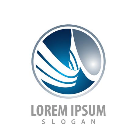 Modern circle abstract logo concept design. Symbol graphic template elementのイラスト素材