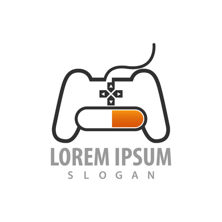 Game stick loading logo concept design. Symbol graphic template elementのイラスト素材