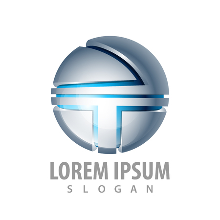 Sphere technology  media logo concept design. Symbol graphic template elementのイラスト素材