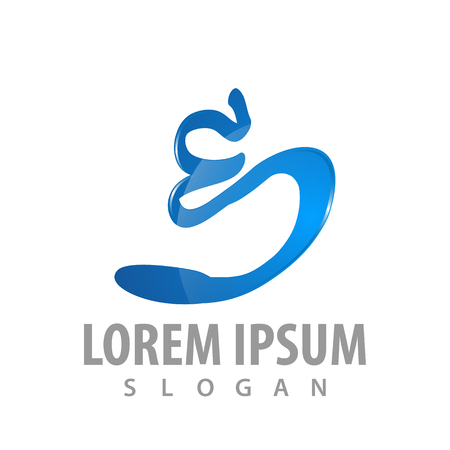 logo concept design. Signature Initial letter E. Symbol graphic template element. 3D styleのイラスト素材