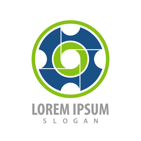 Rotate abstract technology logo concept design. Symbol graphic template element のイラスト素材