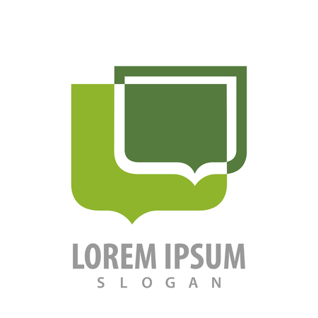 Speech balloon bubble green concept design. Symbol graphic template elementのイラスト素材