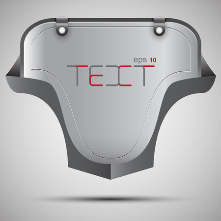 Vector banner gray abstract geometric shape colorのイラスト素材