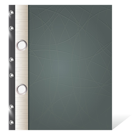 Cover of the book, a notebook or diary imitating artificial leatherのイラスト素材