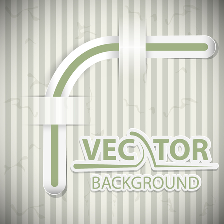 Vintage background with attritions and a ribbon in vector designのイラスト素材