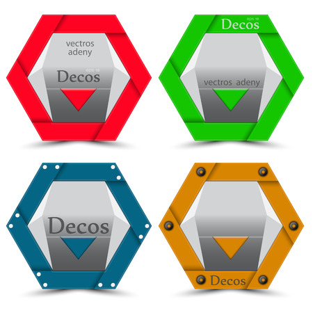 Set of vector banners for design.のイラスト素材