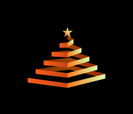 Spiral Christmas Tree のイラスト素材