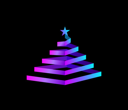 Spiral Christmas Tree のイラスト素材