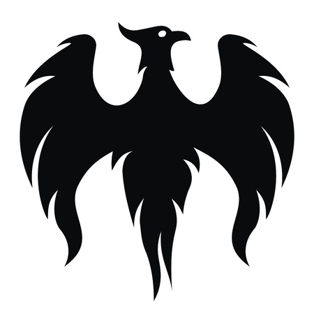 Phoenix bird wings のイラスト素材