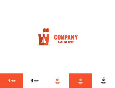 Fort with Mouse Cursor.  A stuning which could be used for various companies.のイラスト素材