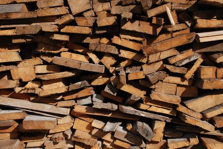 Sliced Boards are stacked and cut across. Could be used as texture.の写真素材