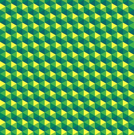 Green color palette in shape of hexagon pattern/texture.のイラスト素材