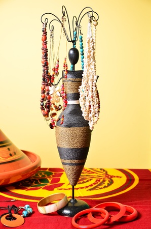 Jewelery, exotic jewels African styleの写真素材