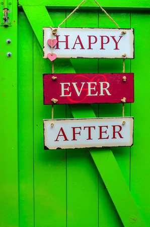 Happy ever after home decorationの写真素材