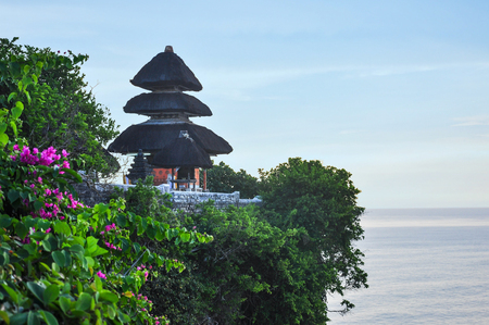 Ulu Watu is one of several important temples to the spirits of the sea along the south coast of Bali.の写真素材