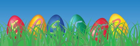 easter eggs setのイラスト素材
