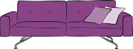 sofa patternのイラスト素材