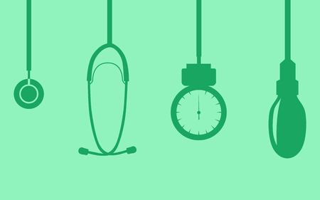 Diagnostic tools setのイラスト素材