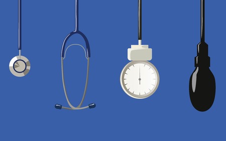 Diagnostic tools setのイラスト素材