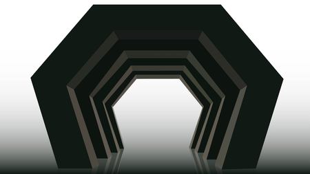 3d empty abstract sceneのイラスト素材