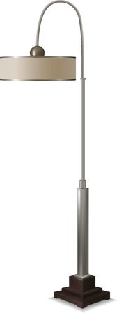 Indoor lighting. 3d models floor lampのイラスト素材