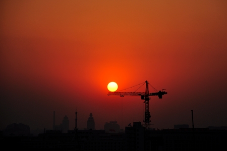 sunset viewの写真素材