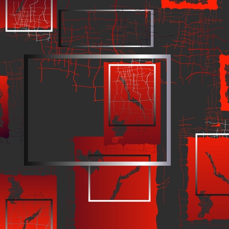 Vector background of abstract 3D objects with a variety of surreal objects in a space with transparent shadows.The background offers to experience and feel a sense of perspective and depth.のイラスト素材