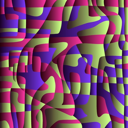 Contrast and color background.Bright volumetric backdrop creates a sense of contrast and volume. Vector.のイラスト素材