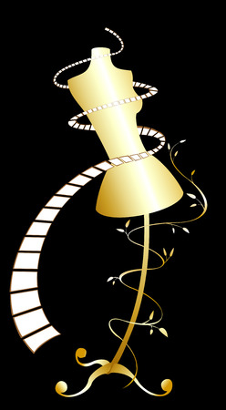 Gold dummyのイラスト素材