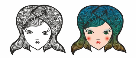 Pisces - Sign of the Zodiacのイラスト素材