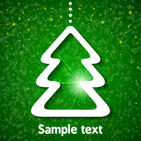 Christmas background with fir-tree Vector illustration for your design のイラスト素材