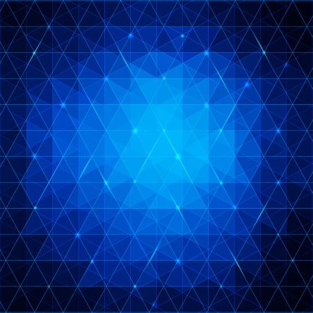 Blue abstract triangles background for your business. Vector illustrationのイラスト素材